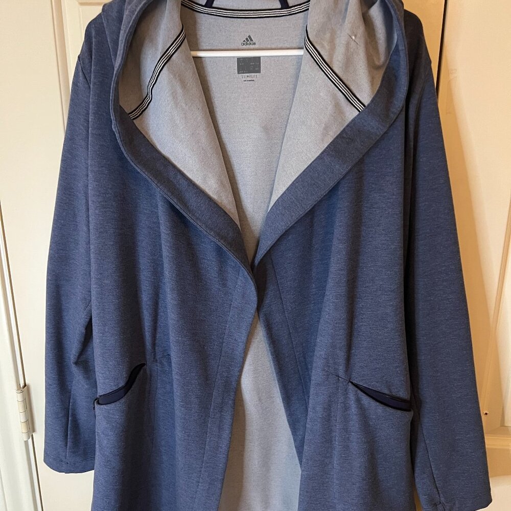 Adidas Long Cardigan with hood-Large